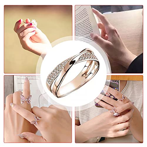 Ring Magnetic Therapy Ring Yoga Energy Weight Loss Health Ring WomenValentineDay Birthday Gift Jewelry,Size 5-11 (5) gold