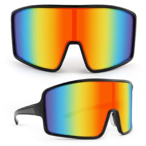 Karsaer Vision Sports Cycling Sunglasses Rave Visor Outdoor Baseball Softball Glasses 80s Shades Women Men