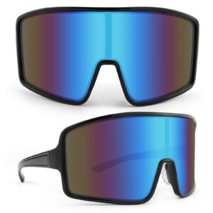 Karsaer Vision Sports Cycling Sunglasses Rave Visor Outdoor Baseball Softball Glasses 80s Shades Women Men