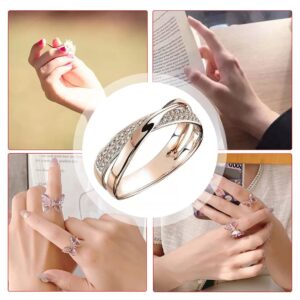 Ring Magnetic Therapy Ring Yoga Energy Weight Loss Health Ring WomenValentineDay Birthday Gift Jewelry,Size 5-11 (7) gold