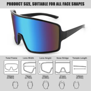 Karsaer Vision Sports Cycling Sunglasses Rave Visor Outdoor Baseball Softball Glasses 80s Shades Women Men