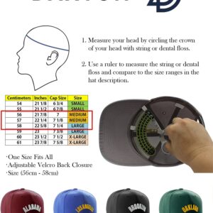 Daxton International World Countries Baseball Hat Cap Arch Letters, Brasil Kelly Gold