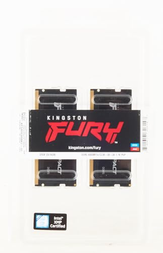 Kingston FURY Impact 32GB 4800MT/s DDR5 CL38 SODIMM XMP Ready (Kit of 2) KF548S38IBK2-32