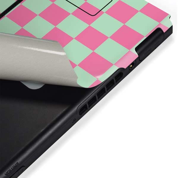 Skinit Decal Gaming Skin Compatible with Nintendo Switch Bundle - Originally Designed Watermelon Checkered Design