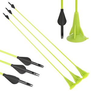 AMEYXGS Archery 27" Fiberglass Sucker Arrows Youth Arrow Safe Suction Cup Arrows for Youth Children Practice Archery (6)