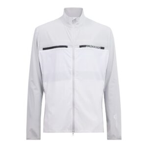 j. lindeberg mens dean performance stretch golf jacket - white/light grey l