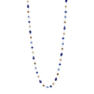 Silpada 'Blue Skies' Glass Bead Necklace in Sterling Silver, 16" + 2"