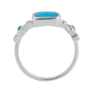 Silpada 'Intergalactic' Lab-Created Opal and Cubic Zirconia Ring in Sterling Silver, Size 9, Size 9