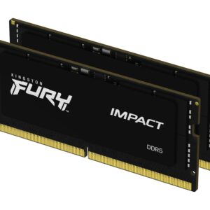 Kingston FURY Impact 32GB 4800MT/s DDR5 CL38 SODIMM XMP Ready (Kit of 2) KF548S38IBK2-32