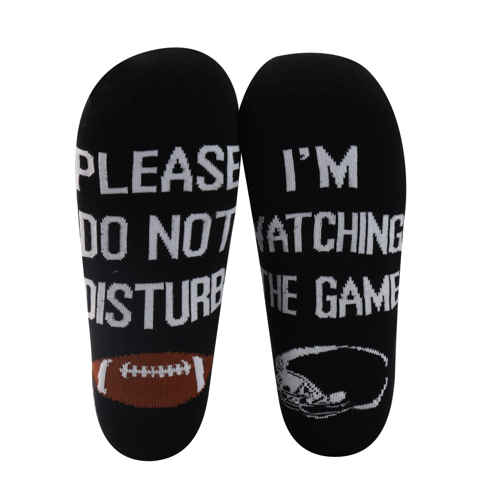 ZJXHPO Football Game Socks Please Don’t Disturb I’m Watching The Game Novelty Sock For Football Team Player Lover Mom Dad Coach (Football game sock)