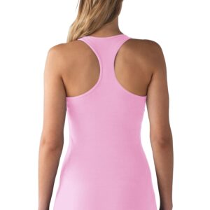 Pafnny Racerback Tanks for Women Long Tank Tops for Layering Tunic Tank Tops Workout Tanks Slim Fitted Yoga Tops