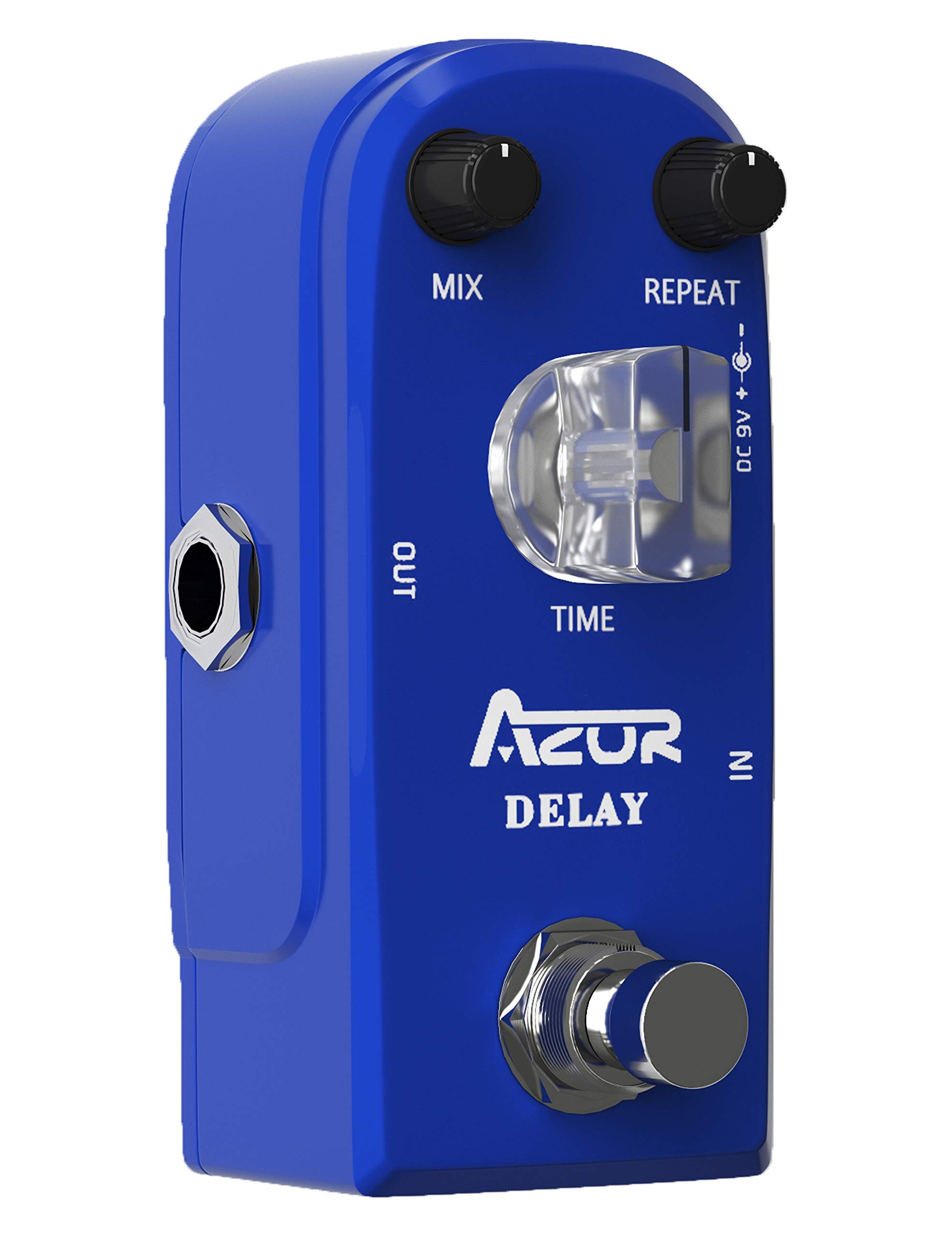 AZOR Vintage Analog Delay Guitar Effect Pedals with AP312 Digital Reverb Guitar Effect Pedal Plate Reverb Hall and Church Space