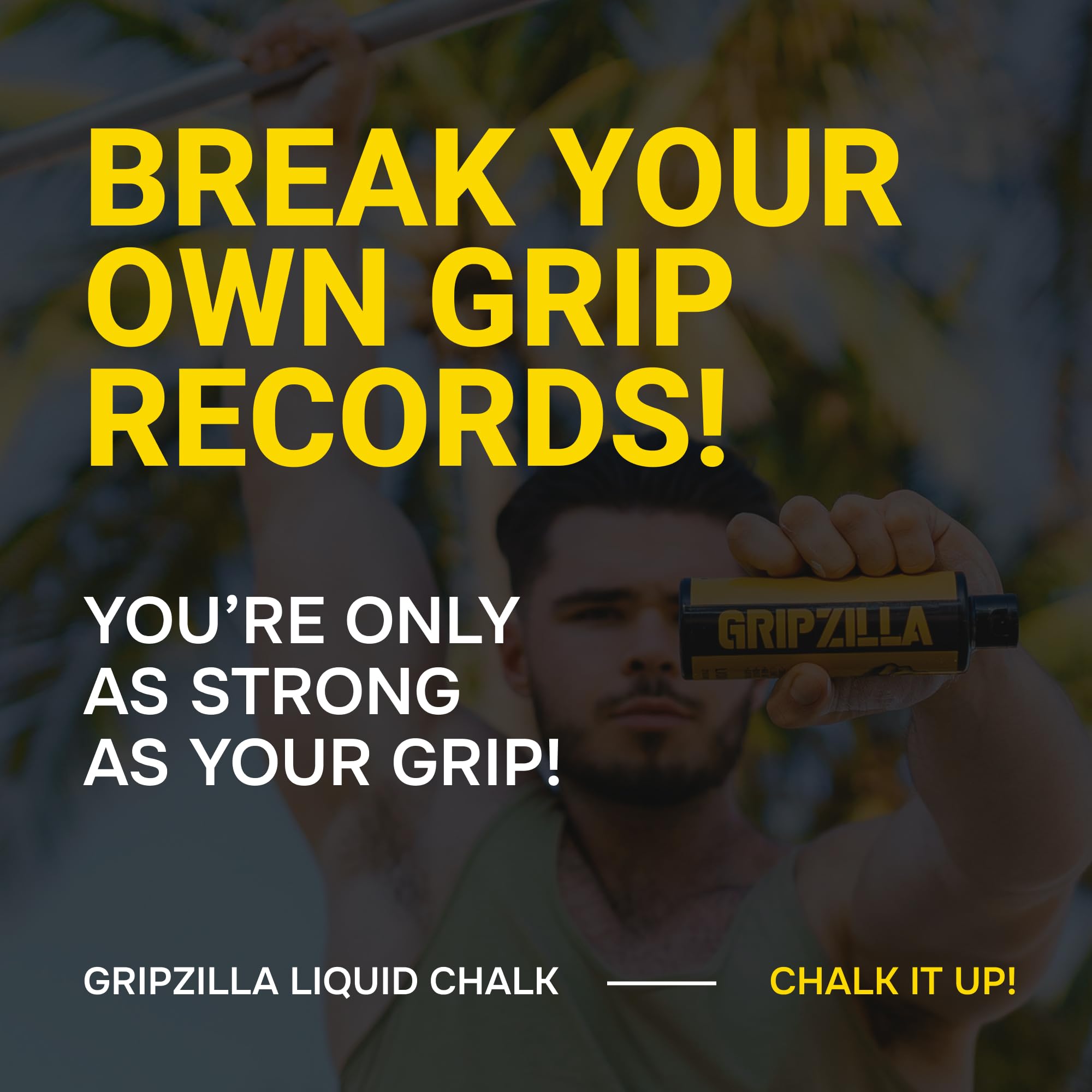 Gripzilla Liquid Chalk Combo Kit Powder (250+50 ML) for Weight Lifting, Gym, Rock Climbing, Pole Grip, Gymnastics, Sports, and Workout Chalk-