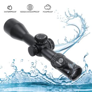 SHOTAC Rifle Scope 3.5-25X56, 35 mm Tube, High Resolution for Long Range Shooting up to 4000 meter, SFP, IPX7 Waterproof & Shock Proof .223, 308, 338, 3006, 45, 50,Durable and accurate