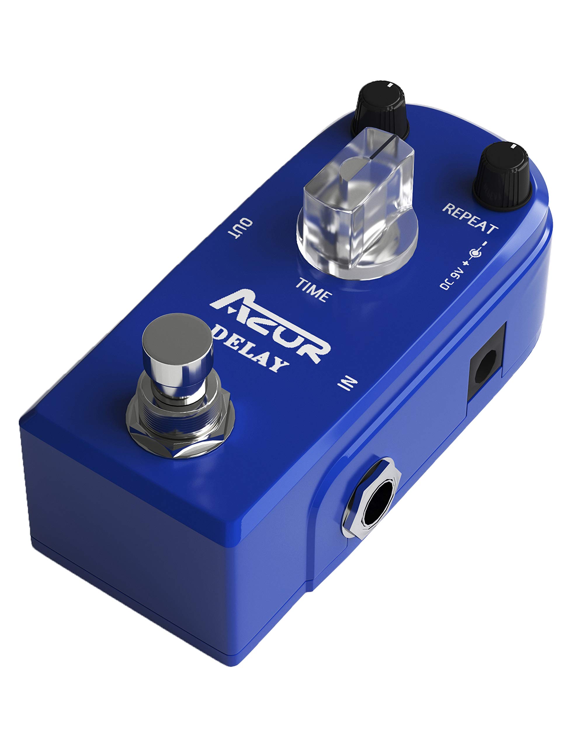 AZOR Vintage Analog Delay Guitar Effect Pedals with AP312 Digital Reverb Guitar Effect Pedal Plate Reverb Hall and Church Space