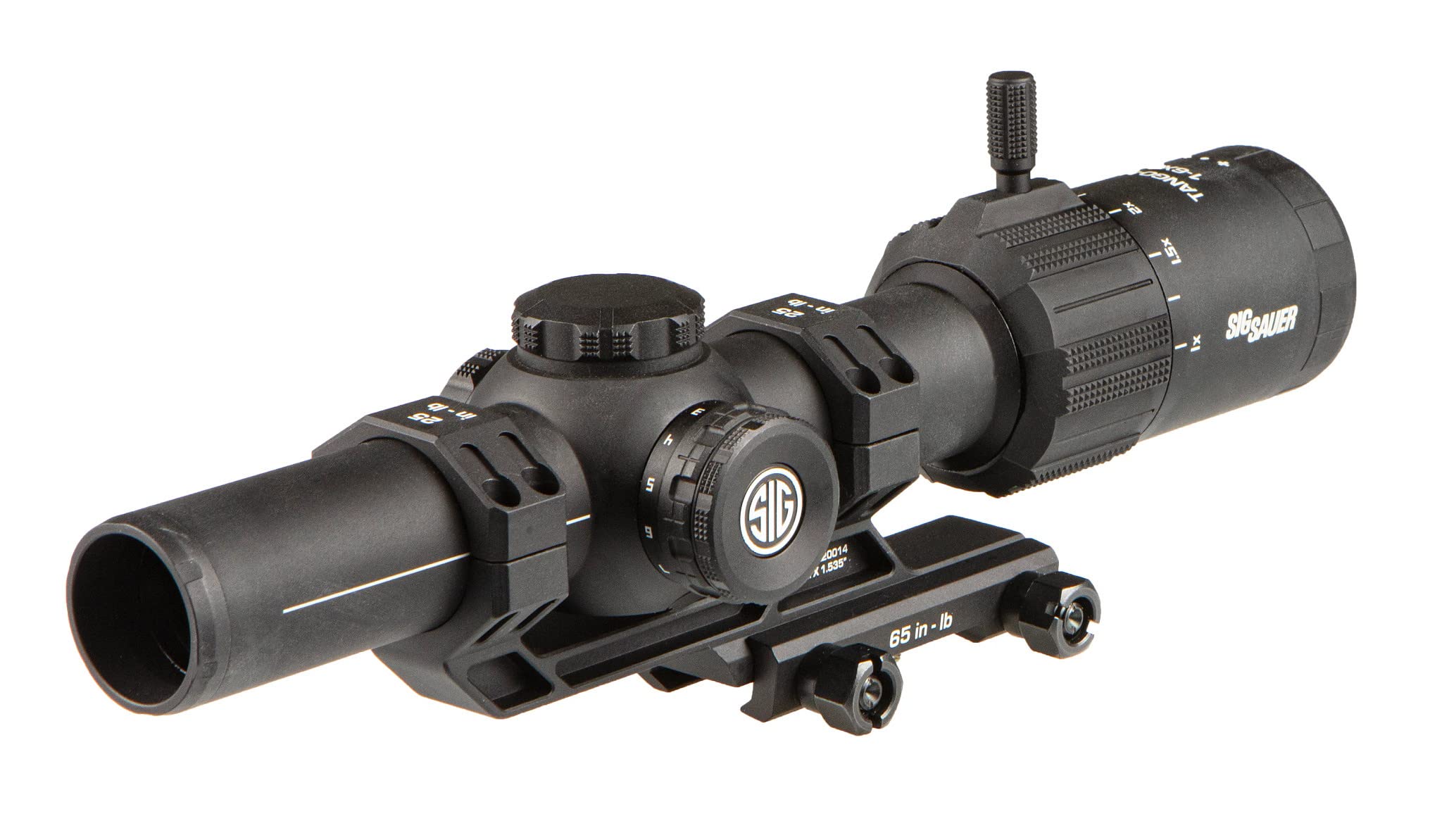 Sig Sauer Tango-MSR 1-6x24mm Riflescope; MSR-BDC6 Reticle with Alpha-MSR Cantilever Mount