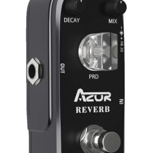 AZOR Vintage Analog Delay Guitar Effect Pedals with AP312 Digital Reverb Guitar Effect Pedal Plate Reverb Hall and Church Space