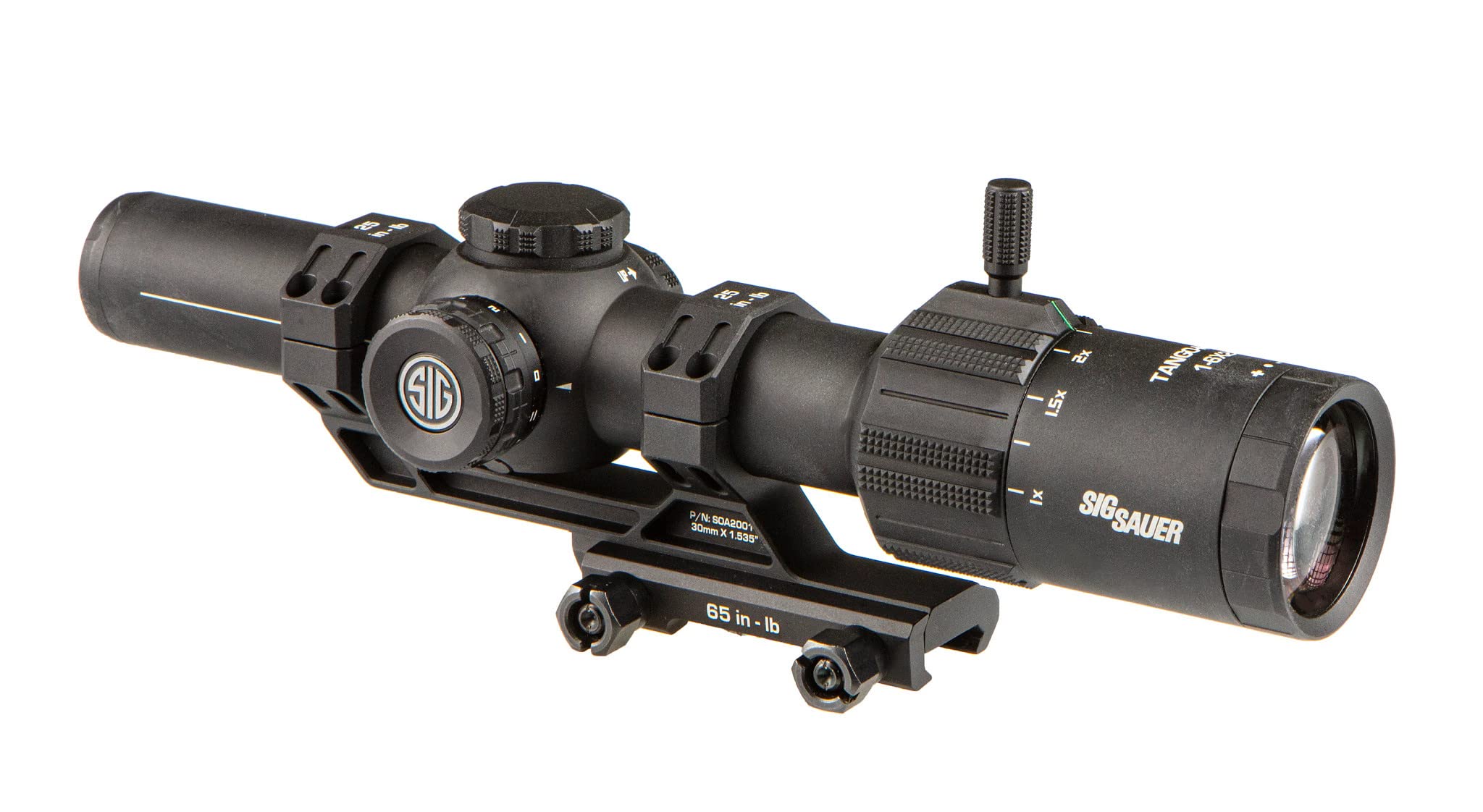 Sig Sauer Tango-MSR 1-6x24mm Riflescope; MSR-BDC6 Reticle with Alpha-MSR Cantilever Mount