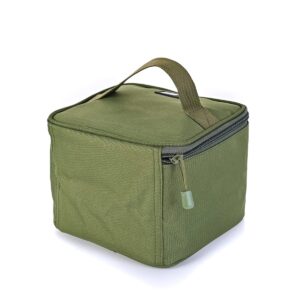 Conskyee Fishing Reel Case, Fishing Reel Storage Bag, Oxford Cloth Square Cover Fishing Accessories Bag