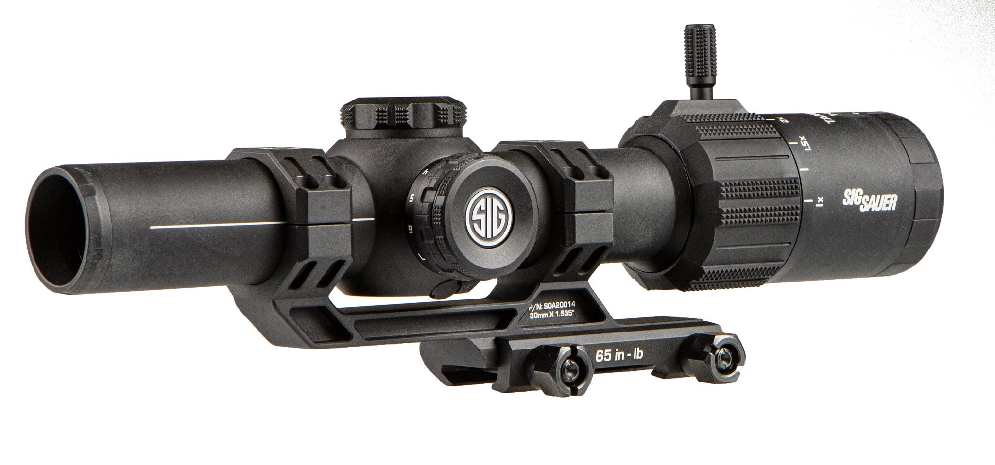 Sig Sauer Tango-MSR 1-6x24mm Riflescope; MSR-BDC6 Reticle with Alpha-MSR Cantilever Mount