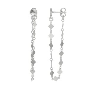 Silpada 'Square Gazing' Drop Earrings in Sterling Silver