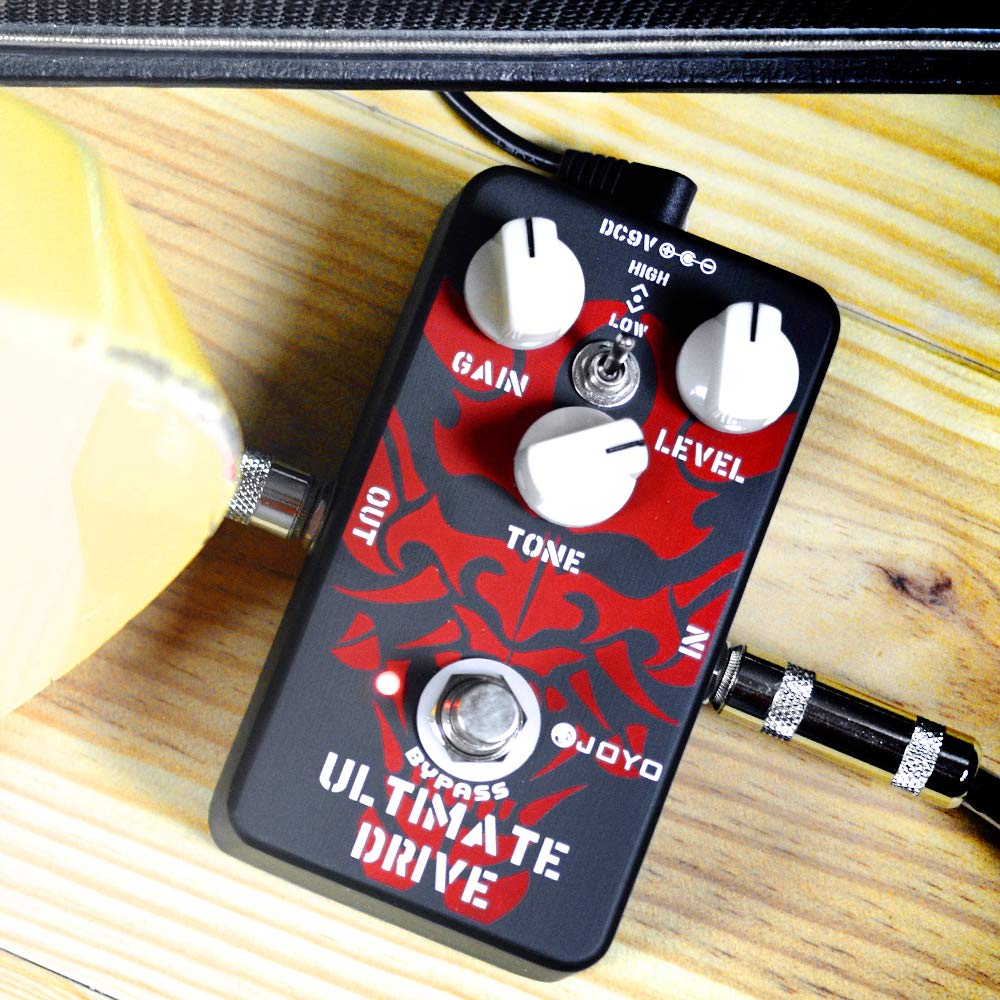 JOYO JF-02 Ultimate Drive Overdrive Pedal Bundle with JP-05 Pedal Power Supply Built-in Rechargeable Battery