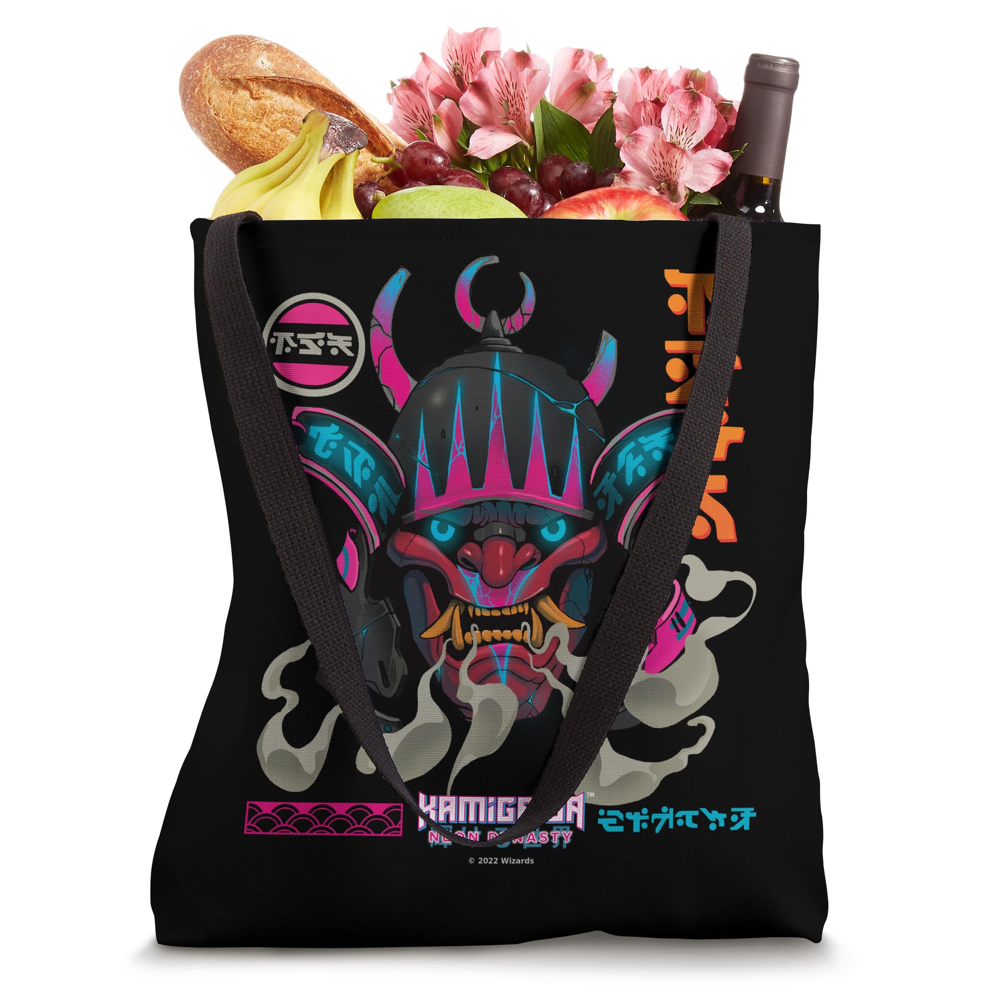 Magic The Gathering Neon Dynasty Masks Tote Bag