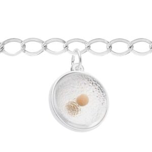 Reeds Exclusive Sterling Silver Mustard Seed 3D Charm and Bracelet Set