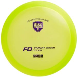 discmania c-line fd disc golf fairway driver – straight fairway drives, colors will vary (173-176g)