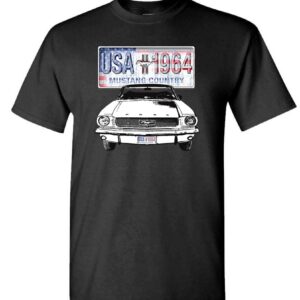 Ford 1964 Mustang Country - muscle car USA classic - Unisex T-Shirt (6XL, Black)