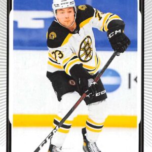 2021-22 O-Pee-Chee #267 Charlie McAvoy Boston Bruins Official NHL Hockey Card From Upper Deck in Raw (NM or Better) Condition