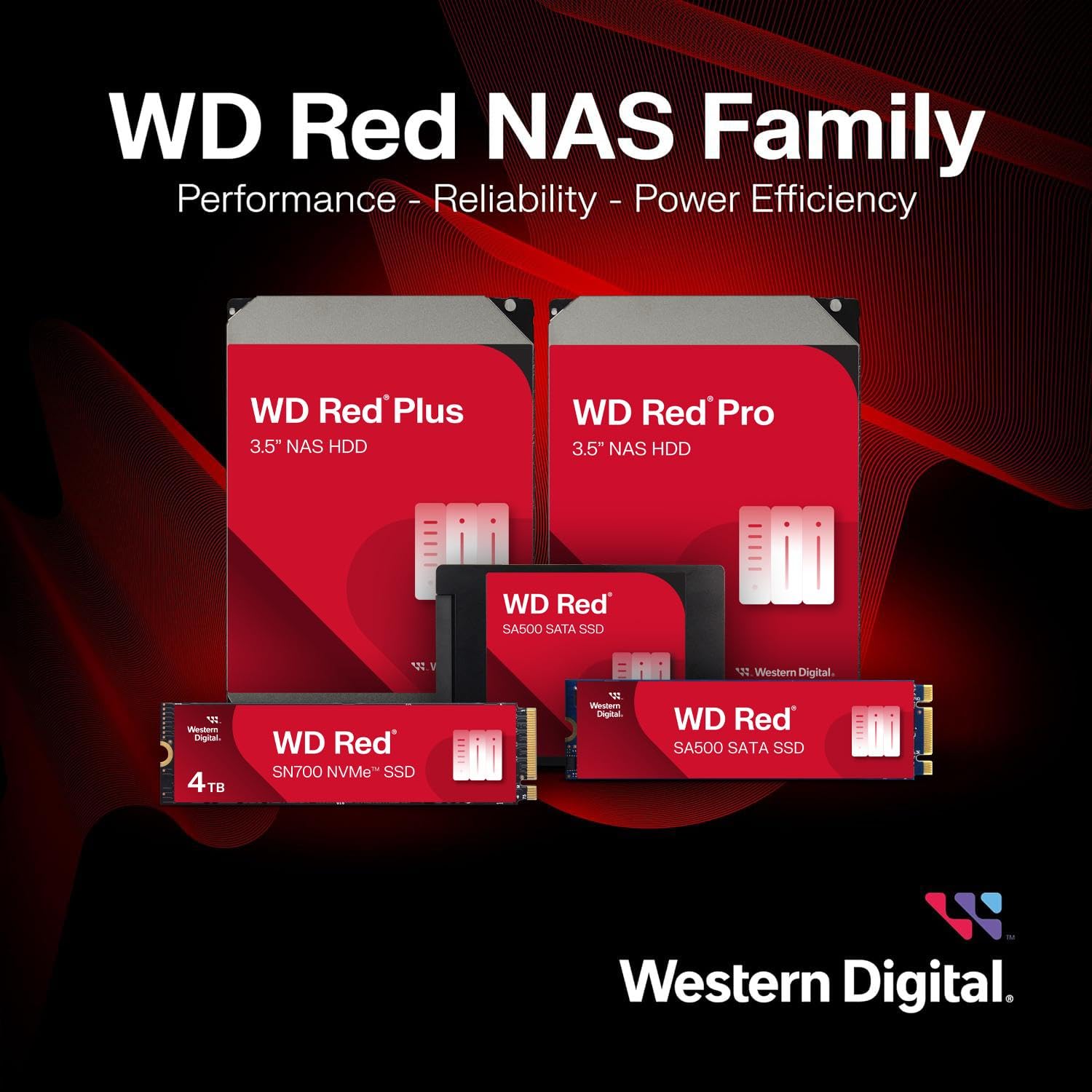 Western Digital 20TB WD Red Pro NAS Internal Hard Drive HDD - 7200 RPM, SATA 6 Gb/s, CMR, 512 MB Cache, 3.5" - WD201KFGX