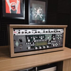 Gator Frameworks Elite Furniture Series 2U Wood Desktop Studio Rack in Dark Walnut Brown Finish (GFW-ELITERK-2U-BRN)