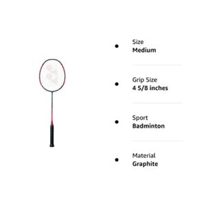 Yonex Arcsaber 11 Play Badminton Pre-Strung Racket (Grayish Pearl) (4UG5)