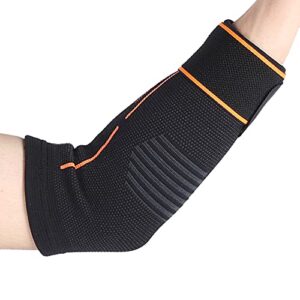 Elbow Guard, Easy to Wear Non Tight Protective Lengthen Elbow Support Sleeve Knitting for Daily Injury(L)