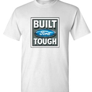 Ford Built Tough Trucks Bronco Classic F150 F1 - Unisex T-Shirt (XL, White)