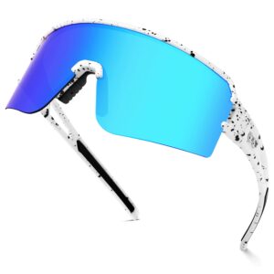 fmy polarized cycling glasses sports sunglasses,uv400 protection eyewear baseball running fishing for men women youth