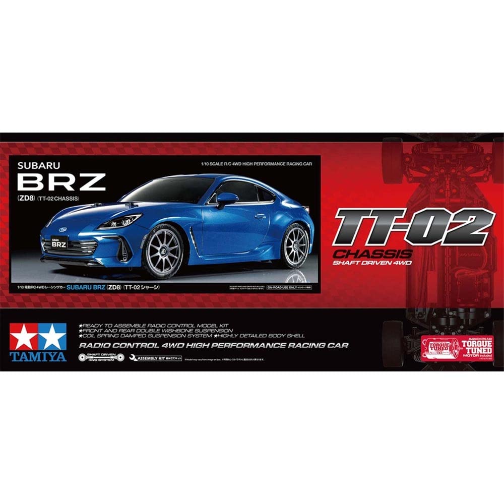 TAMIYA 1/10 R/C Subaru BRZ ZD8 TT-02 TAM58702A Cars Elec Kit 1/10 On-Road