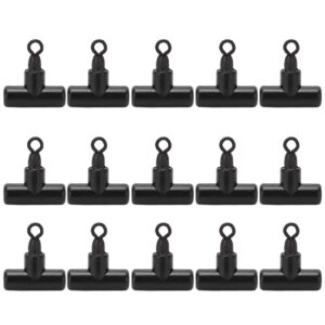 15pcs T Shape Sleeve Swivels T Shape 3 Way Swivel Connector Cross Line Fishing Tackle Accessory