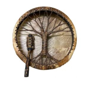 DXDSYY Tree of Life Siberian Drum Shaman Drum Tree of Life Siberian Drum Spiritual Music Decoration