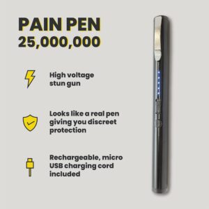 STREET WISE SECURITY PRODUCTS 25,000,000 Pain Pen Stun Gun 3 Pack