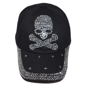 Popfizzy Skull Hats for Women, Skull Cap Women, Skull Baseball Cap, Skull Accessories Women, Skull Clothes Women, Skull Gifts