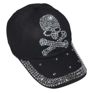 Popfizzy Skull Hats for Women, Skull Cap Women, Skull Baseball Cap, Skull Accessories Women, Skull Clothes Women, Skull Gifts