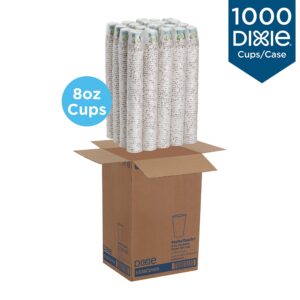 Dixie PerfecTouch, 5338CDWR, Coffee Haze, 8 oz., Individually Wrapped Insulated Paper Hot Cup by GP PRO (Georgia-Pacific) (Case of 1,000 Cups), Coffee Haze Design