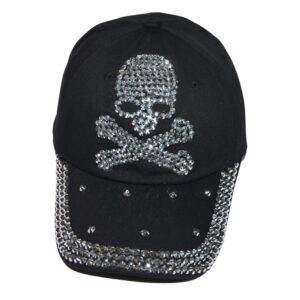 Popfizzy Skull Hats for Women, Skull Cap Women, Skull Baseball Cap, Skull Accessories Women, Skull Clothes Women, Skull Gifts