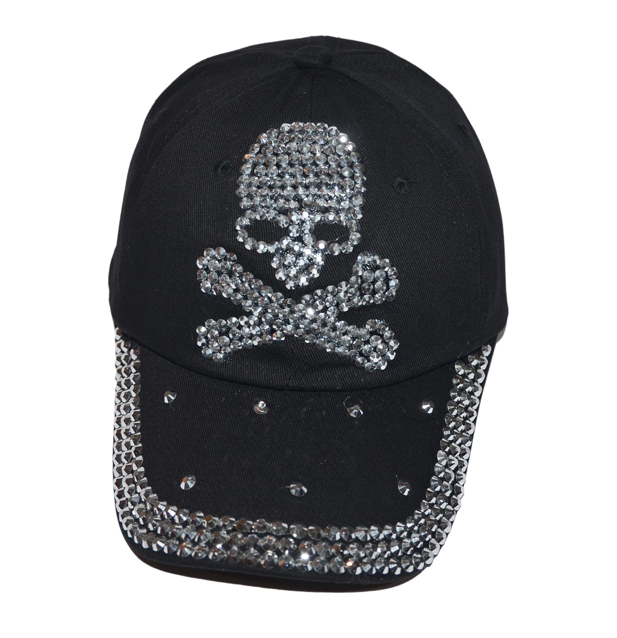 Popfizzy Skull Hats for Women, Skull Cap Women, Skull Baseball Cap, Skull Accessories Women, Skull Clothes Women, Skull Gifts