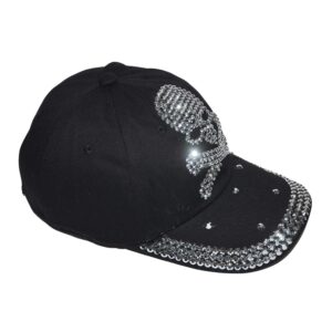 Popfizzy Skull Hats for Women, Skull Cap Women, Skull Baseball Cap, Skull Accessories Women, Skull Clothes Women, Skull Gifts