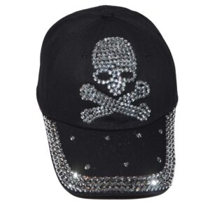 Popfizzy Skull Hats for Women, Skull Cap Women, Skull Baseball Cap, Skull Accessories Women, Skull Clothes Women, Skull Gifts