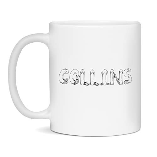 Penis Collins coffee mug personalized birthday gift, 11-Ounce White