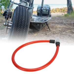 Bicycle Lock Cable, Cable Lock Widely Used Easy Operation Two Keys Portable Size for Gate for Motorcycle for Bike(red)